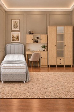Meşe Genç Odası / Çocuk Odası / Komple MDF