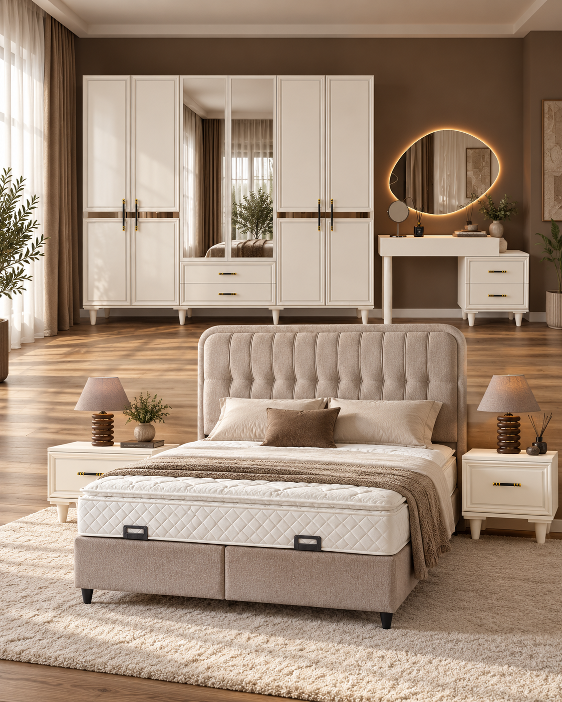 Kardelen Yatak Odası / Komple MDF
