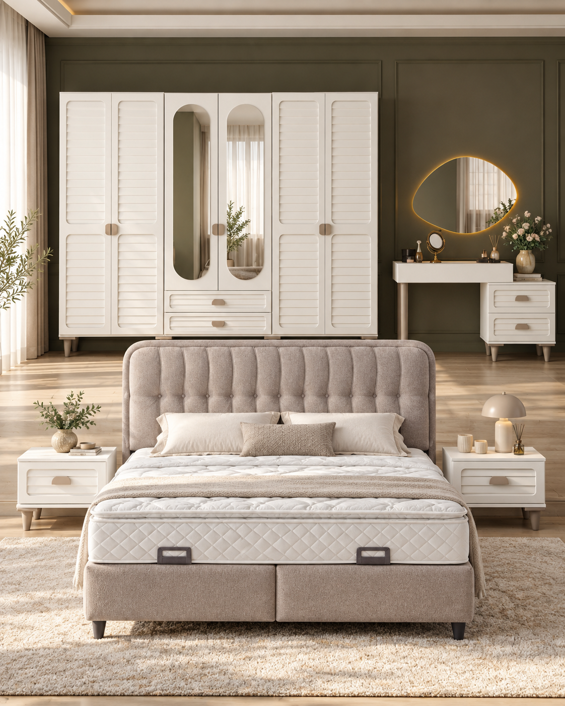 Lavanta Yatak Odası / Komple MDF