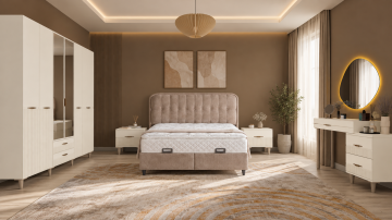 Menekşe Yatak Odası / Komple MDF