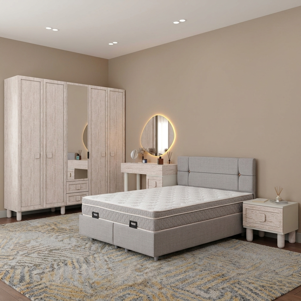 Nilüfer Yatak Odası / Komple MDF