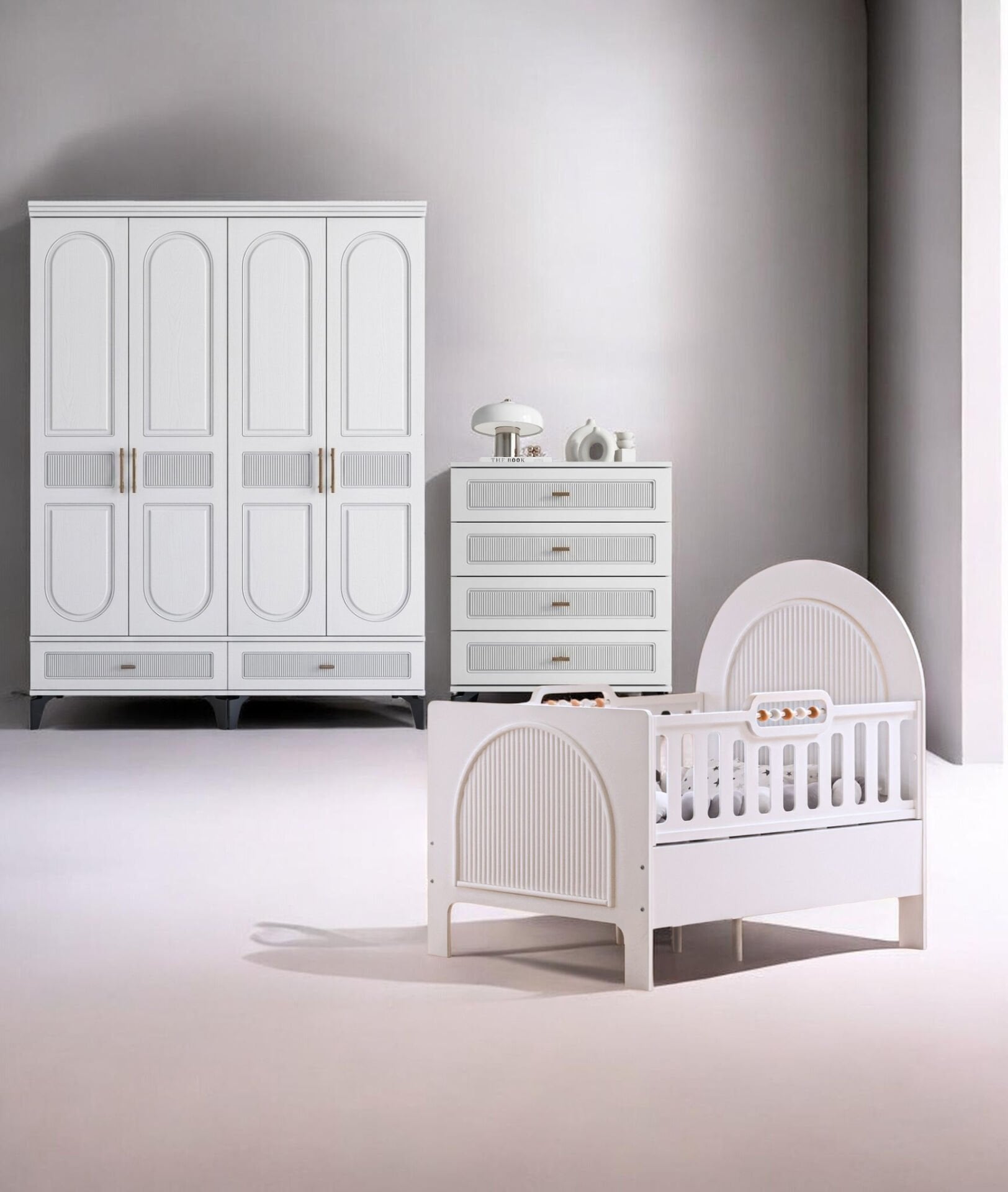 Libra Mega Bebek ve Çocuk Odası / %100 MDF / Büyüyen Karyola