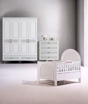 Libra Mega Bebek ve Çocuk Odası / %100 MDF / Büyüyen Karyola