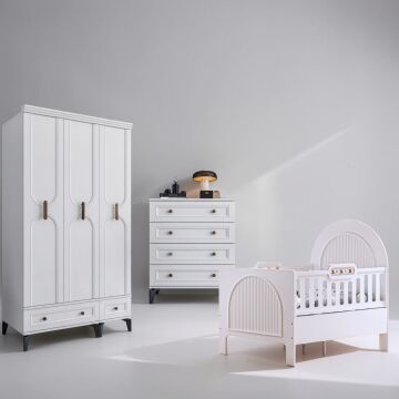 Loren Bebek ve Çocuk Odası / %100 MDF / Büyüyen Karyola