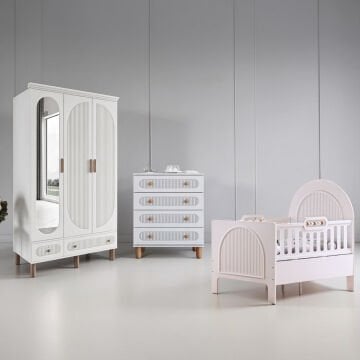 Milen Bebek ve Çocuk Odası / %100 MDF / Büyüyen Karyola