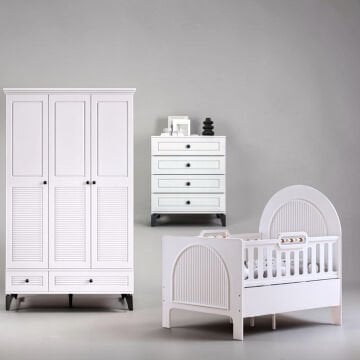 Panjur Fix Bebek ve Çocuk Odası / %100 MDF / Büyüyen Karyola