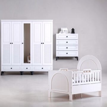 Panjur Fix Maxi Bebek ve Çocuk Odası / %100 MDF / Büyüyen Karyola
