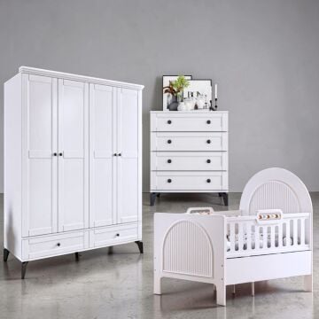 Silva Mega Bebek ve Çocuk Odası / %100 MDF / Büyüyen Karyola