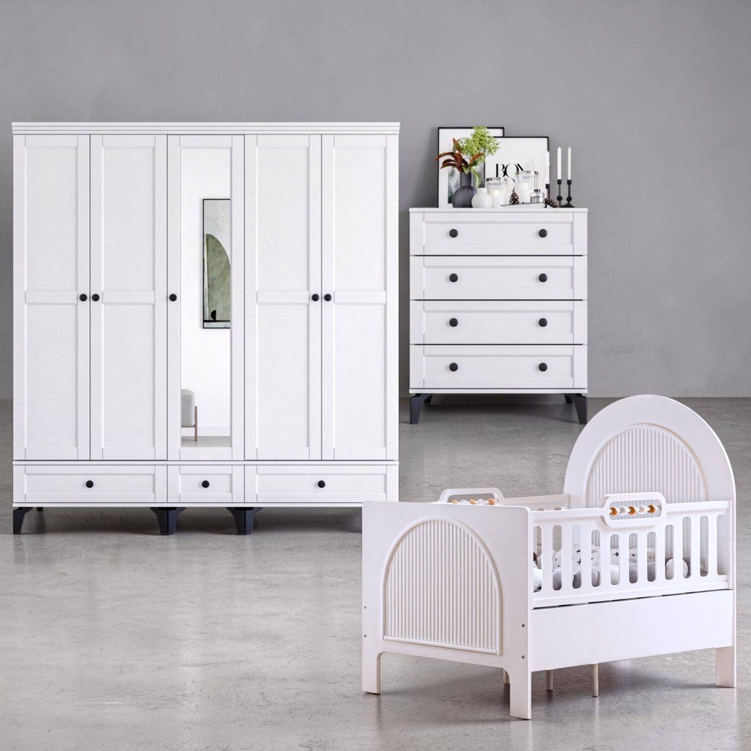 Silva Maxi Bebek ve Çocuk Odası / %100 MDF / Büyüyen Karyola