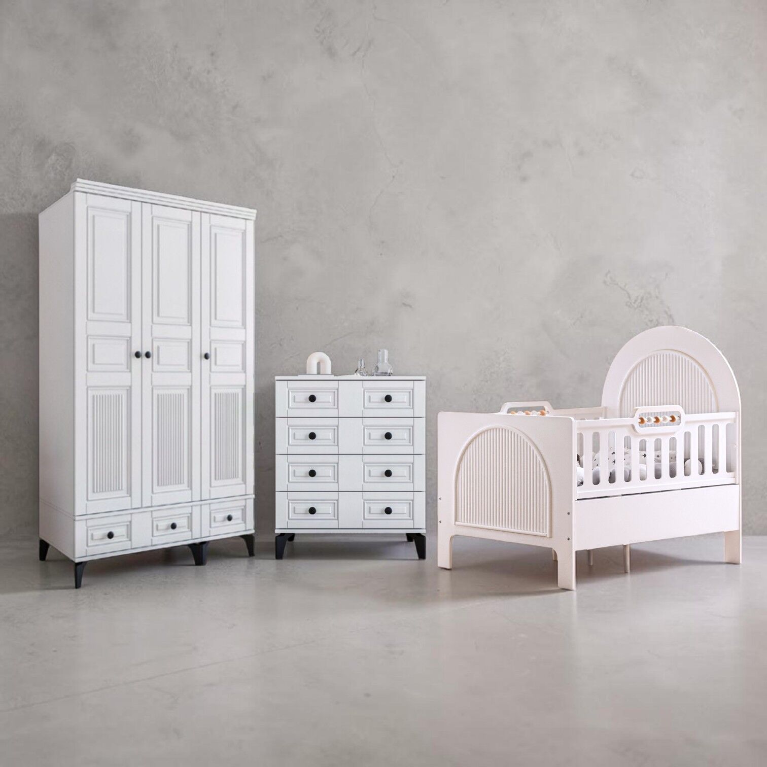 Terra Bebek ve Çocuk Odası / %100 MDF / Büyüyen Karyola