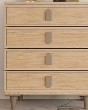 Karanfil 4 çekmeceli Şifonyer  / Komple MDF