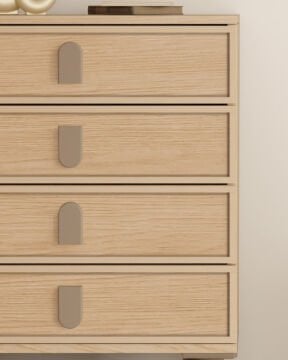 Karanfil 4 çekmeceli Şifonyer  / Komple MDF