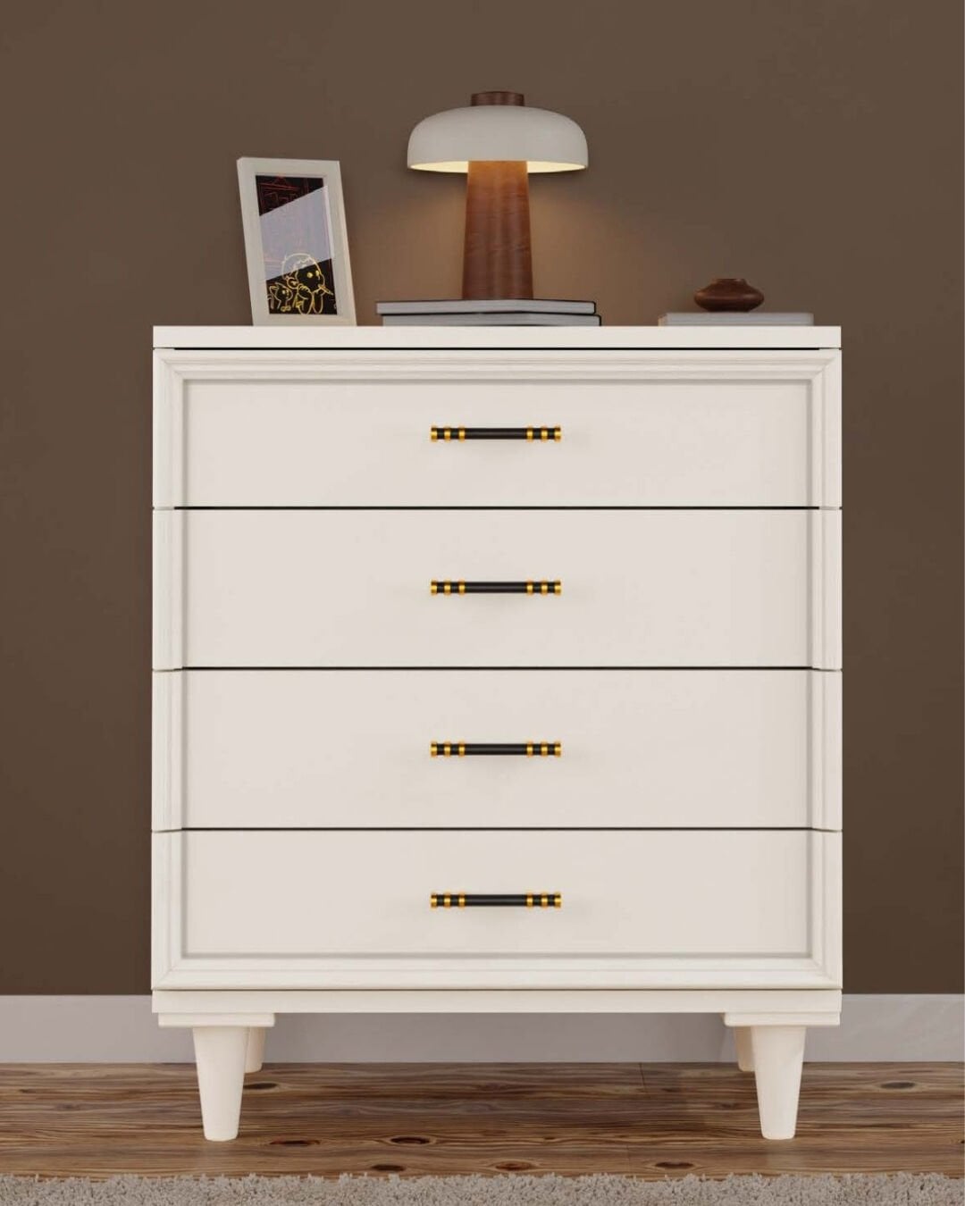 Kardelen 4 çekmeceli Şifonyer  / Komple MDF