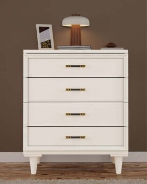 Kardelen 4 çekmeceli Şifonyer  / Komple MDF