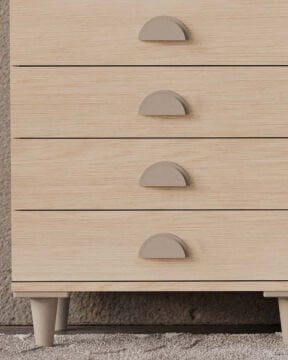 Ladin 4 çekmeceli Şifonyer  / Komple MDF