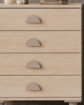 Ladin 4 çekmeceli Şifonyer  / Komple MDF