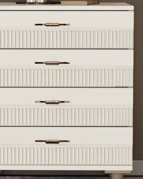 Menekşe 4 çekmeceli Şifonyer  / Komple MDF