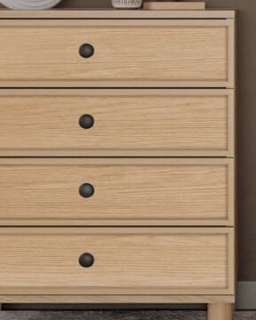 Meşe 4 çekmeceli Şifonyer  / Komple MDF