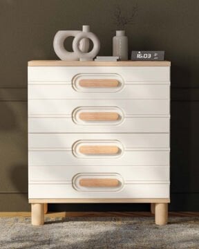 Orkide 4 çekmeceli Şifonyer  / Komple MDF