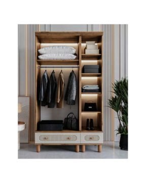 Miracool Milen 3 Kapılı Dolap / %100 MDF / Çam-Aytaşı