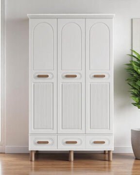 Miracool Otto 3 Kapılı Dolap / %100 MDF / Beyaz