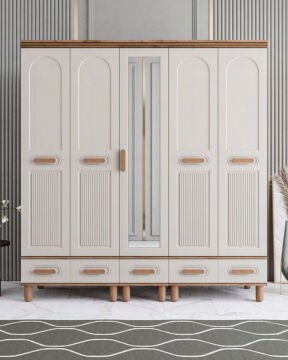 Miracool Otto 5 Kapılı Dolap / %100 MDF / Çam-Aytaşı