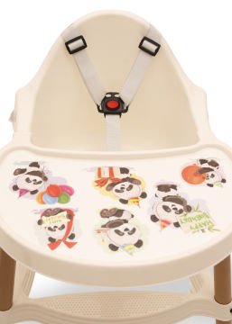 Miracool Pera Mama Sandalyesi & 4ü1 Arada Lazımlık / 2/5 Parça beyaz-pembe