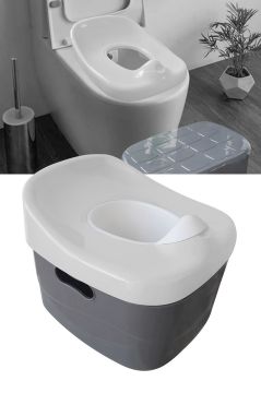 Miracool Pera Mama Sandalyesi & 4ü1 Arada Lazımlık / 2/5 Parça beyaz-beyaz