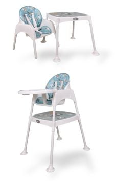 Miracool 3in1 Energy Mama Sandalyesi & 4ü1 Arada Lazımlık Seti mavi-gri