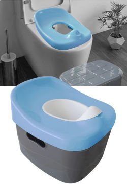 Miracool 3in1 Energy Mama Sandalyesi & 4ü1 Arada Lazımlık Seti mavi-gri