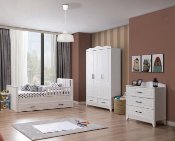 Miracool Ottoman Bebek ve Çocuk Oda Takımı / Yatak ve 7 Parça Uyku Seti Dahil / Ücretsiz Kurulum-Teslimat