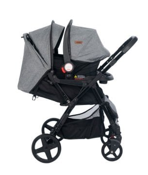 3'lü Set - Joell Trendy Travel Sistem Bebek Arabası & Çanta & Puset Gri