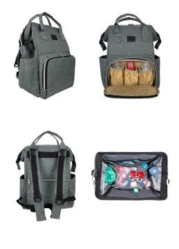 3'lü Set - Joell Trendy Travel Sistem Bebek Arabası & Çanta & Puset Gri