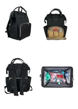 3'lü Set - Joell Trendy Travel Sistem Bebek Arabası & Çanta & Puset Gold Siyah
