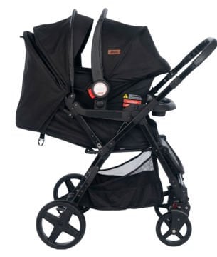 3'lü Set - Joell Trendy Travel Sistem Bebek Arabası & Çanta & Puset Siyah