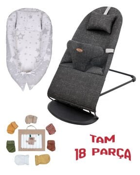 18 Parça / Premium Ana Kucağı & Babynest & Yastık & 7 Mendil & 5 Çorap & 2 Eldiven