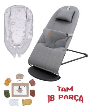 18 Parça / Premium Ana Kucağı & Babynest & Yastık & 7 Mendil & 5 Çorap & 2 Eldiven