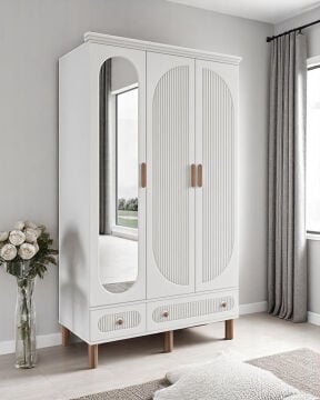 Milen Genç Odası / Çocuk Odası / Komple MDF / Beyaz