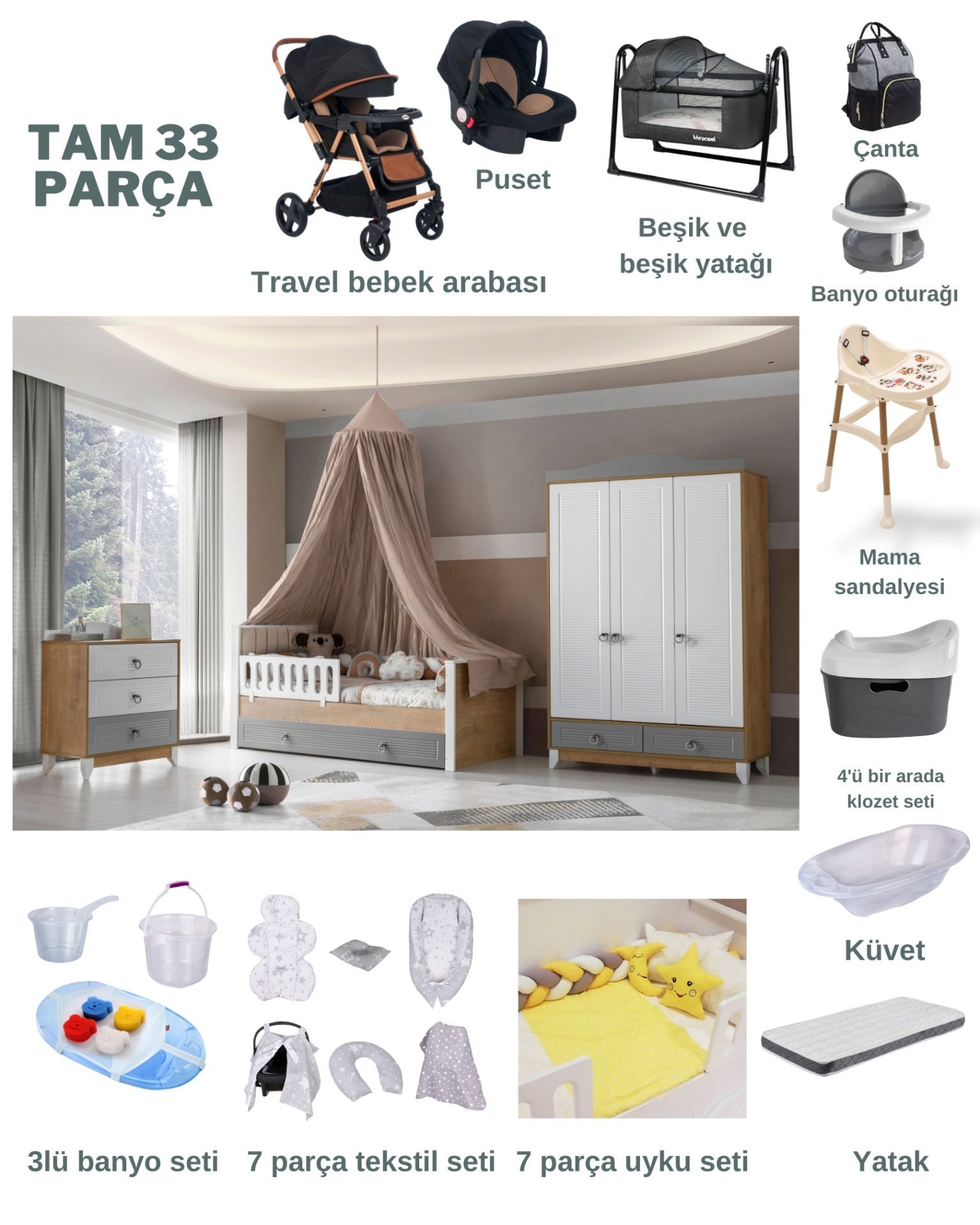 Palermo Bebek Çeyiz Paketi