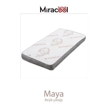 Bambo Maya Beşik Yatağı 60x100cm Bebek Yatak Oyun Parkı Yatak