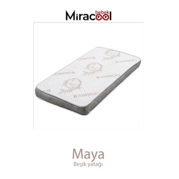 Bambo Maya Beşik Yatağı 70x130cm Bebek Yatak Oyun Parkı Yatak