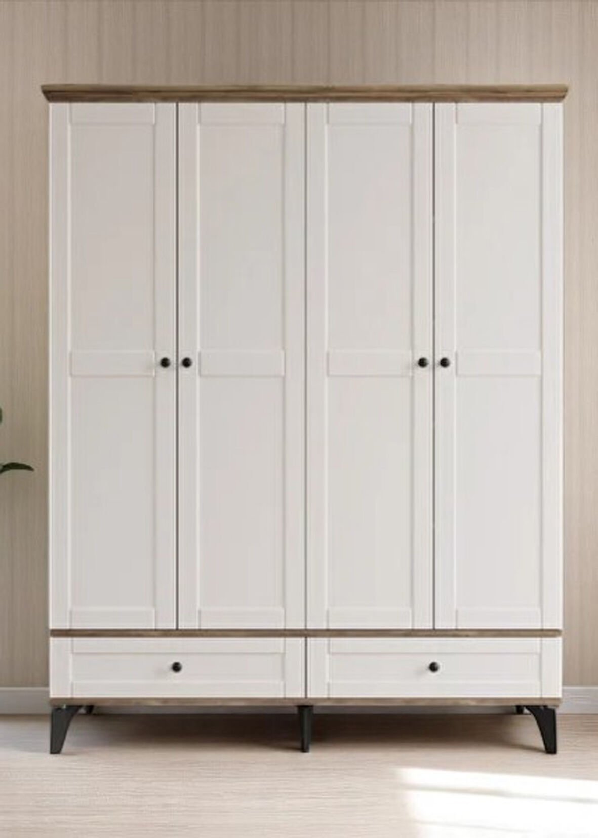 Silva 4 Kapılı Dolap / %100 MDF / Ücretsiz Kurulum / Aytaşı