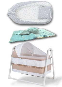 Avantaj Beşik Seti / Star Beşik / Yorgan / Yastık / Çarşaf / Babynest ve Yastık