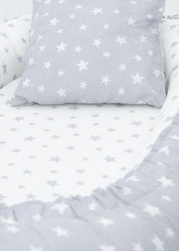 Avantaj Beşik Seti / Star Beşik / Yorgan / Yastık / Çarşaf / Babynest ve Yastık Gri