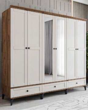 Silva 6 Kapılı Dolap / %100 MDF / Ücretsiz Kurulum / Aytaşı