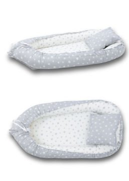 8'li Avantaj Beşik Seti / Beşik / Bambo Yatak / Yorgan / Yastık / Çarşaf / Babynest ve Yastık Siyah