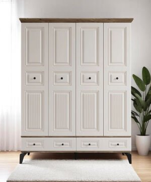 Terra 4 Kapılı Dolap / %100 MDF / Ücretsiz Kurulum / Aytaşı