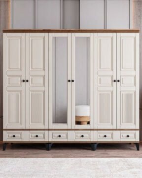 Terra 6 Kapılı Dolap / %100 MDF / Ücretsiz Kurulum / Aytaşı